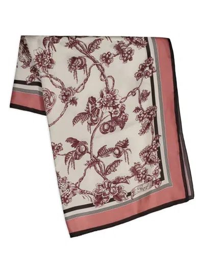 Gant Floral-print Silk Scarf In Multi