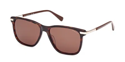 Gant Ga00005 52e Men's Sunglasses Tortoiseshell Size 55 In Brown