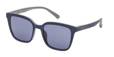 Gant Ga00008 92v Men's Sunglasses Blue Size 53