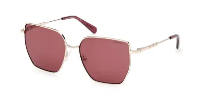 Gant Ga00011 32s Women's Sunglasses Gold Size 56