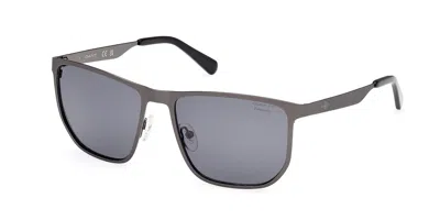 Gant Ga00014 Polarized 09a Men's Sunglasses Gunmetal Size 58 In Gray