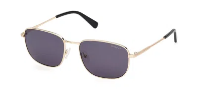 Gant Ga00018 32a Occhiali Da Sole Oro Per Uomo In Shiny Pale Gold