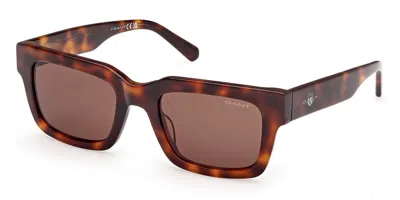 Gant Ga00020 52e Occhiali Da Sole Tartarugatishell Per Uomo In Brown