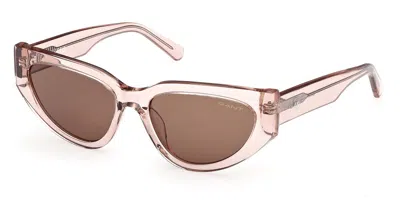 Gant Ga00021 57e Women's Sunglasses Brown Size 55