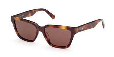 Gant Ga00023 52e Women's Sunglasses Tortoiseshell Size 54 In Brown