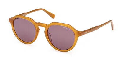 Gant Ga00024 39e Men's Sunglasses Yellow Size 51