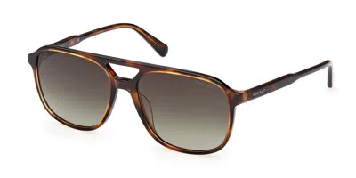 Gant Ga00032 20b Men's Sunglasses Tortoiseshell Size 57 In Multi