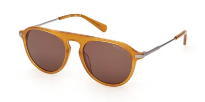 Gant Ga00039 39e Men's Sunglasses Yellow Size 52 In Gray