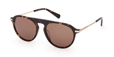 Gant Ga00039 52e Men's Sunglasses Tortoiseshell Size 52 In Brown