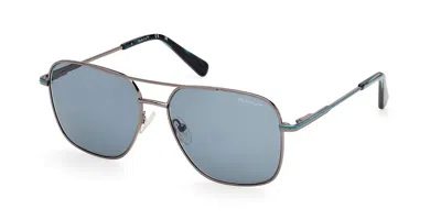 Gant Ga00041 08n Men's Sunglasses Gunmetal Size 57 In Blue