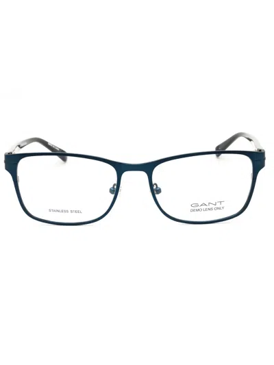 Gant Rectangle-frame Glasses In Blue
