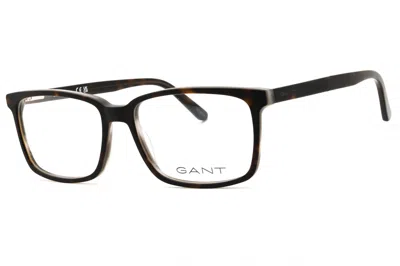 Gant Ga3165 Rectangular Acetate Eyeglasses In Brown