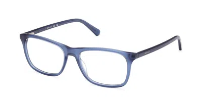 Gant Ga3268 091 Men's Glasses Blue Size 54 - Free Lenses - Blue Light Block Available In Opaque Blue