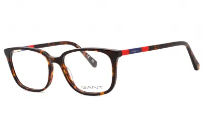Gant Ga3278 Tortoiseshell Rectangular Eyeglasses In Brown