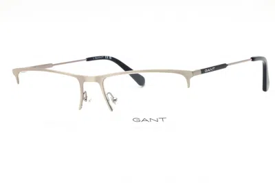 Gant Ga3288 Rectangular Metal Eyeglasses In Silver