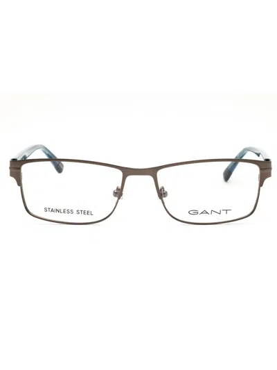 Gant Ga384 Rectangular Eyeglasses For Men In Brown