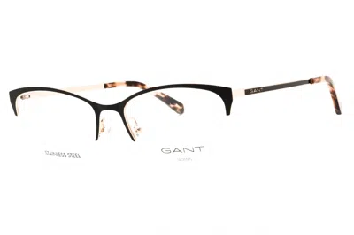 Gant Ga4116 Cat-eye Metal Frame Eyeglasses In Black