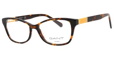 Gant Ga4136 Women's Glasses, Tortoiseshell, Size 53 In Brown