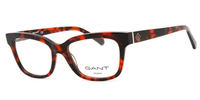 Gant Ga4140 Women's Glasses, Tortoiseshell, Size 52 In Red