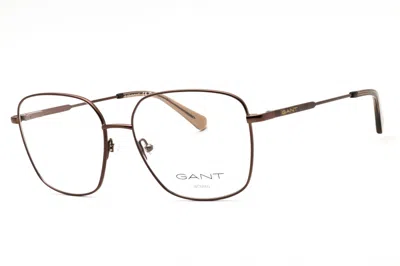 Gant Ga4145 Metal Rectangular Eyeglasses In Bronze