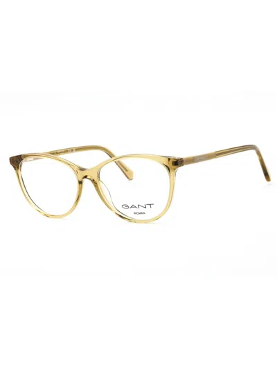 Gant Ga4149 Eyeglasses In 039 - Shiny Yellow/clear Demo Lens