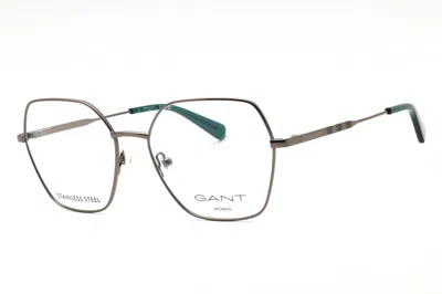 Gant Ga4154 Oversized Metal Frame Eyeglasses In Silver