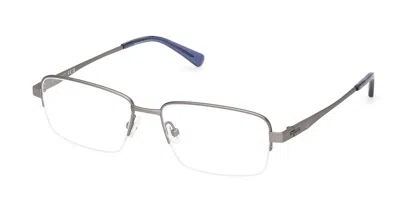 Gant Ga50028 015 Occhiali Da Vista Argentati Per Uomo (solo Montatura) In Black