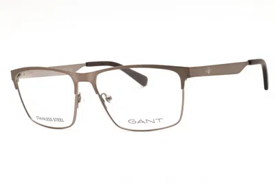 Gant Ga50049 Rectangular Metal Frame Eyeglasses In Bronze