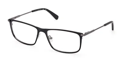 Gant Ga50052 002 Men's Glasses Black Size 58 - Free Lenses - Blue Light Block Available In Matte Black On Dark Ruthenium Silver