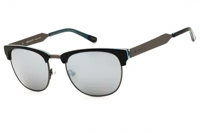 Gant Ga7047 Metal Clubmaster Sunglasses In Brown