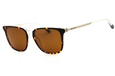 Gant Ga7101 Tortoiseshell Rectangular Sunglasses In Brown