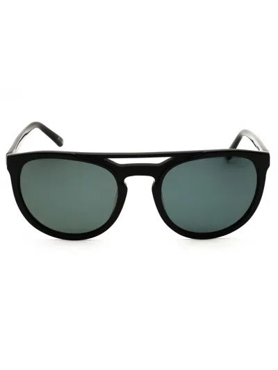 Gant Ga7104 Sunglasses In Shiny Blue  / Smoke Polarized
