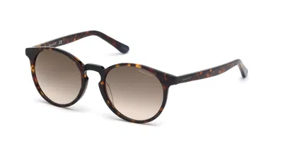 Gant Ga7110 52p Men's Sunglasses Tortoiseshell Size 52 In Dark Tortoise