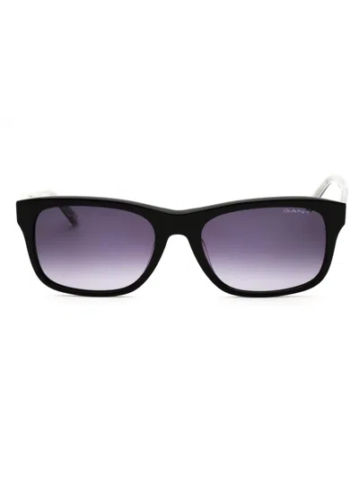 Gant Ga7195 Sunglasses In Shiny Black / Smoke Gradient