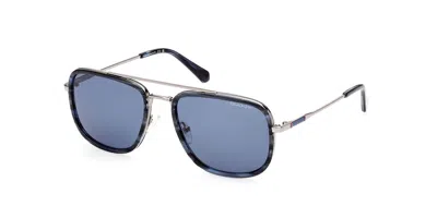 Gant Ga7215 92v Men's Sunglasses Blue Size 56