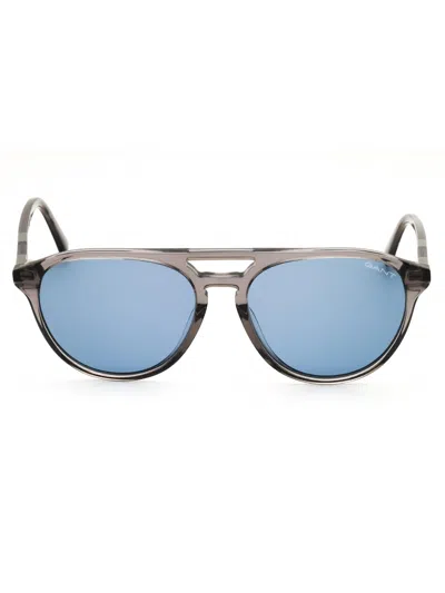 Gant Ga7223 Sunglasses In Shiny Blue / Blue