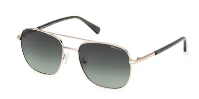 Gant Ga7232 32p Occhiali Da Sole Oro Per Uomo In Black