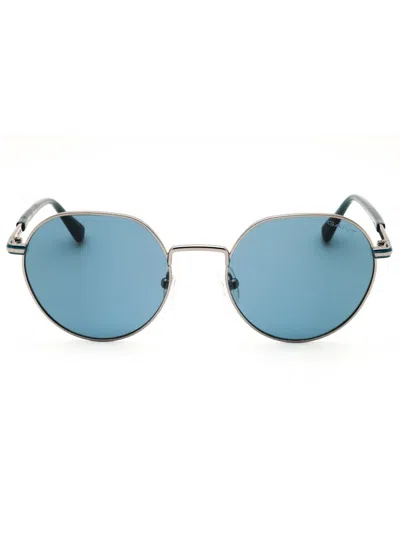Gant Ga7233 Sunglasses In Shiny Palladium  / Smoke