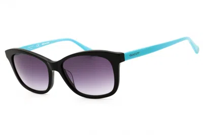 Gant Ga8078 Rectangular Gradient Smoke Sunglasses In Black