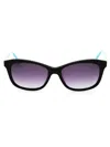 Gant Rectangle-frame Sunglasses In Coloured Havana / Smoke Gradient