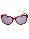 Gant Rectangle-frame Sunglasses In Shiny Red / Smoke