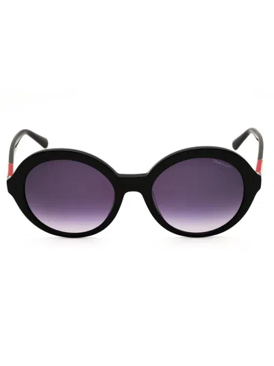 Gant Ga8094 Sunglasses In Shiny Black / Gradient Smoke