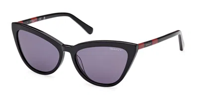 Gant Ga8096 01a Women's Sunglasses Black Size 56
