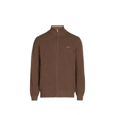 Gant Gilet Côtelé En Coton In Brown