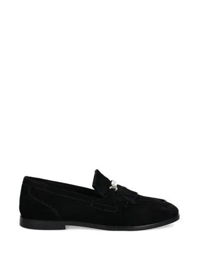 Gant Gimble Fringed Loafers In Black