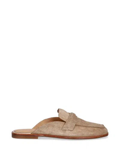 Gant Gimble Suede Mules In Neutral