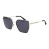Gant Gold Metal Sunglasses In Gold