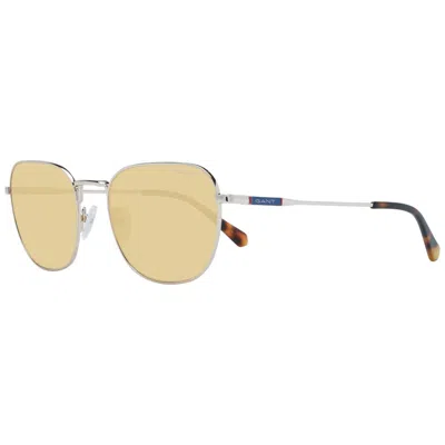 Gant Gold Metal Sunglasses In Yellow