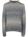 Gant Gradient Crew-neck Jumper In Grey