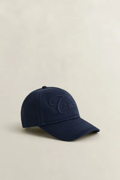 Gant Graphic Cap In Blue